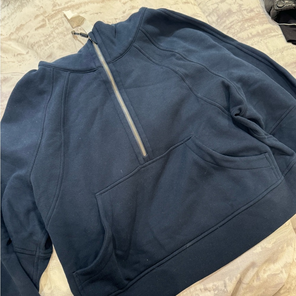 lululemon athletica Dark Blue Zip-Up Sweater